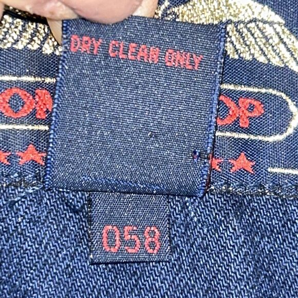 Vintage Unique Jacket From Don’t Stop Size Medium Denim & Velvet Missing Button - Picture 13 of 16
